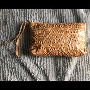 Alex and Ani local mercantile leather clutch